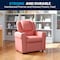 Flash Furniture Kids Recliner, 21-1/2" to 36-1/2" x 27", Upholstery Color: Pink DG-ULT-KID-PINK-GG - alternate 4